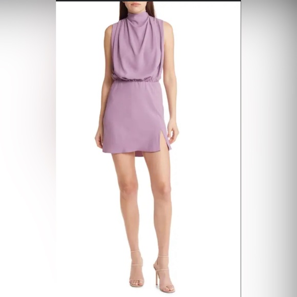 NWOT Amanda Uprichard Franny Mock-Neck Mini Dress Size XL $295 - Picture 1 of 10